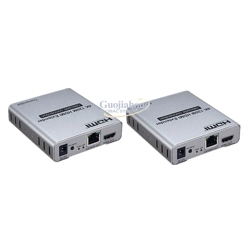 

extender 120m 4k high definition to rj45 single network cable cascade signal amplifier back control