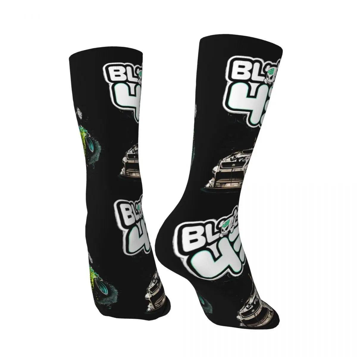 Crazy compression Ken Block Tribute Sticker Sock for Men Harajuku Ken Block 43 Seamless Pattern Crew Sock Novelty