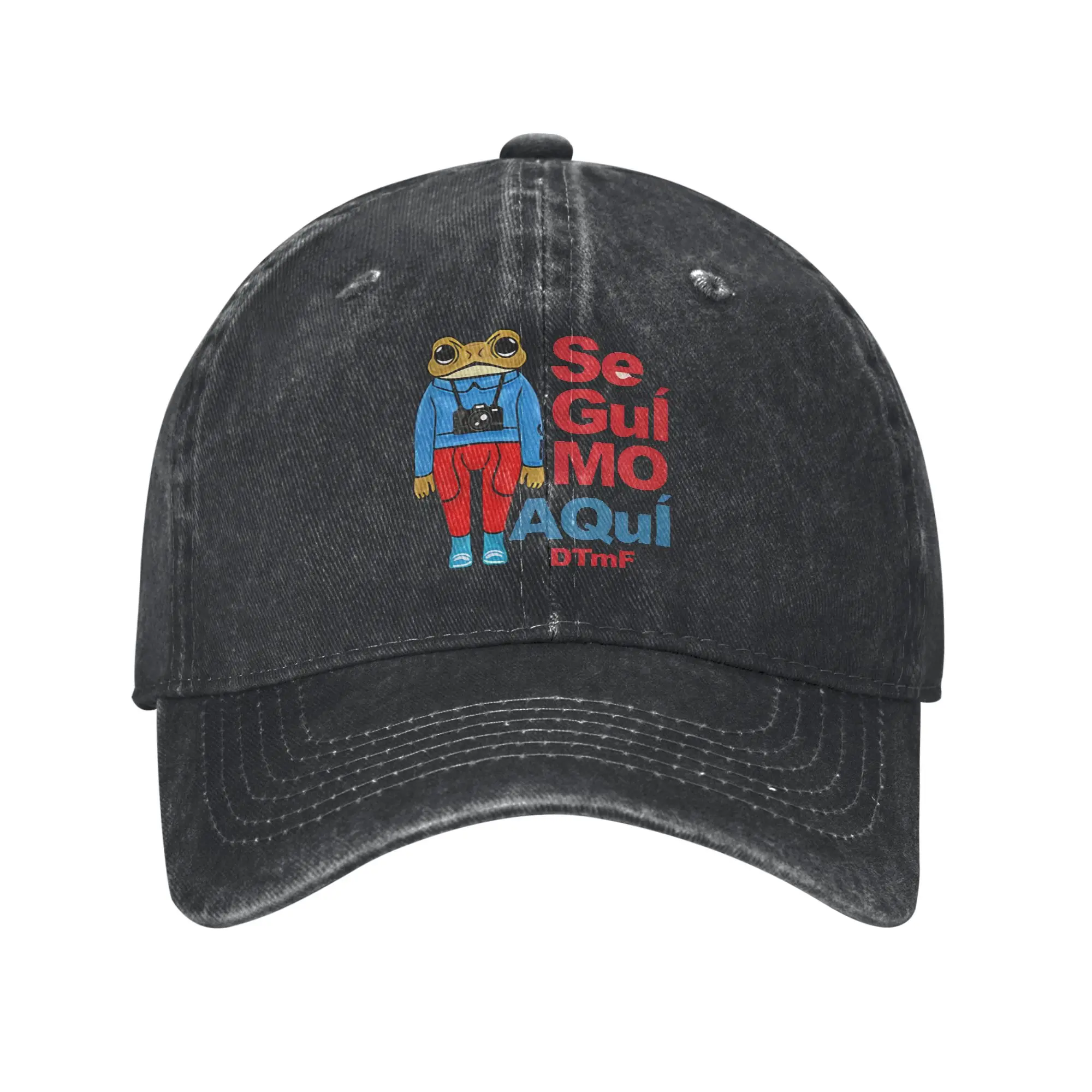 BAD BUNNY Music Baseball Cap Vintage Distressed Washed DTMF Debi Tirar Mas Fotos Headwear Unisex Outdoor Unstructured Caps Hat