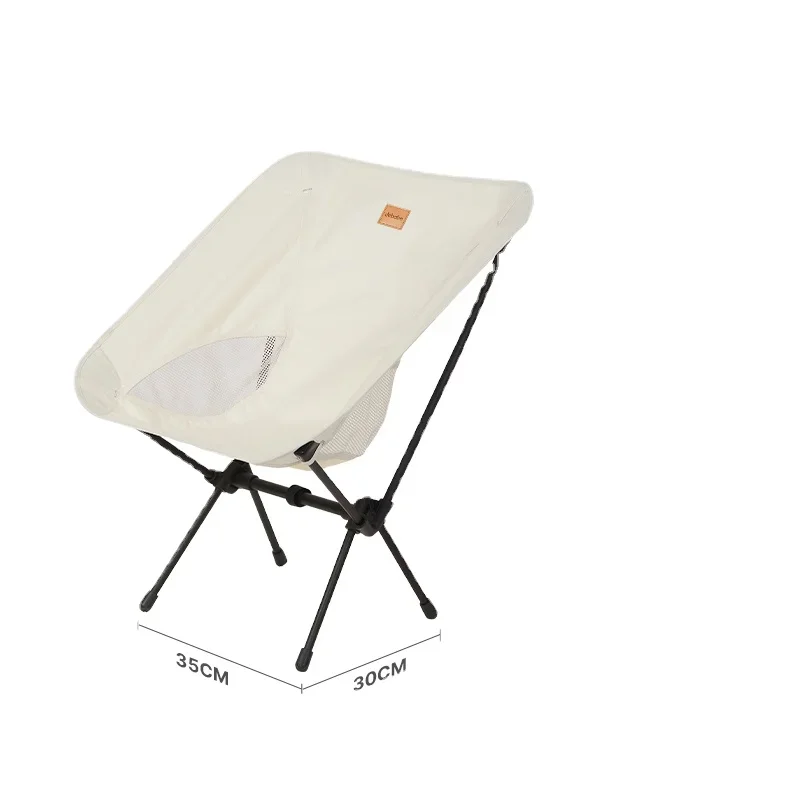 Folding Small Chair Portable Outdoor Camping Fishing Stool Ultralight Moon Chair Picnic Recliner