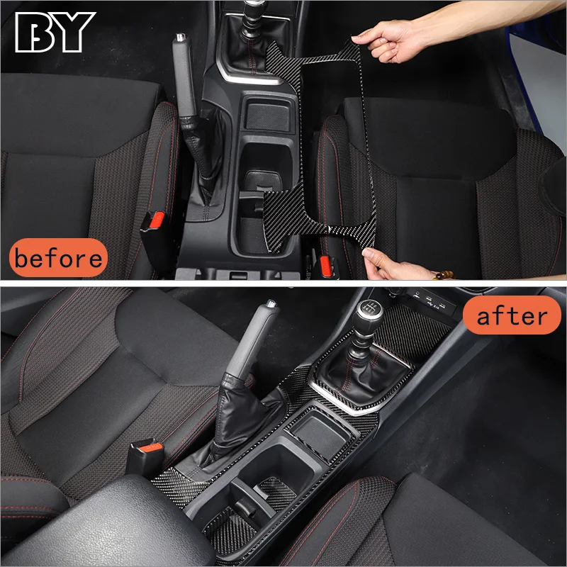 Car Gear Shift Box Central Control Panel Cover Sticker Trim Strip Garnish For Subaru WRX/ WRX STI 2021-2023 Car Accessories