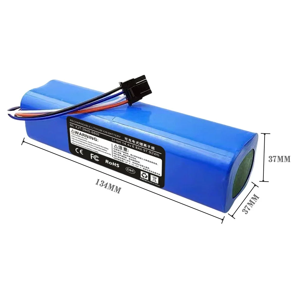 14.4 فولت بطارية 6800 مللي أمبير جهاز آلي لتنظيف الأتربة 1C بطارية لشاومي Mijia 1C STYTJ01ZHM روبوت مكنسة كهربائية