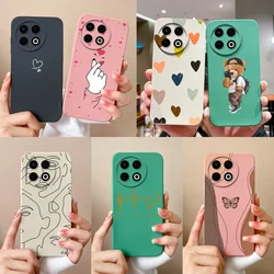 Case For Tecno Spark 30 Pro 4G Love Heart Cute Bear Liquid Durable Shockproof High Quality Shell For Tecno Spark30 30Pro Funda
