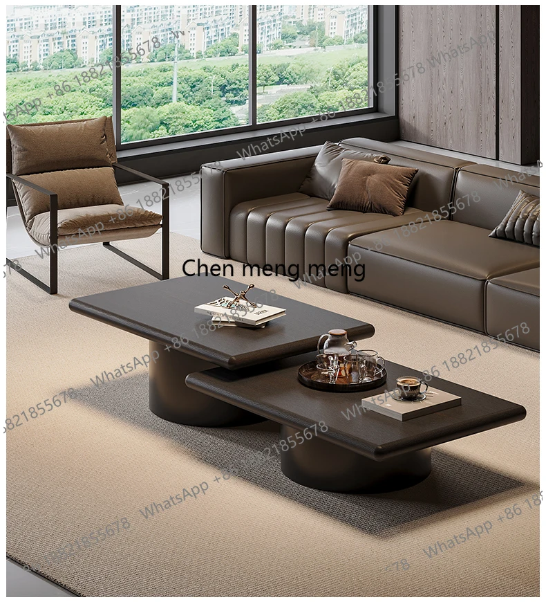 

Italian minimalist coffee table living room household small apartment modern minimalist light luxury high-end creative sofa