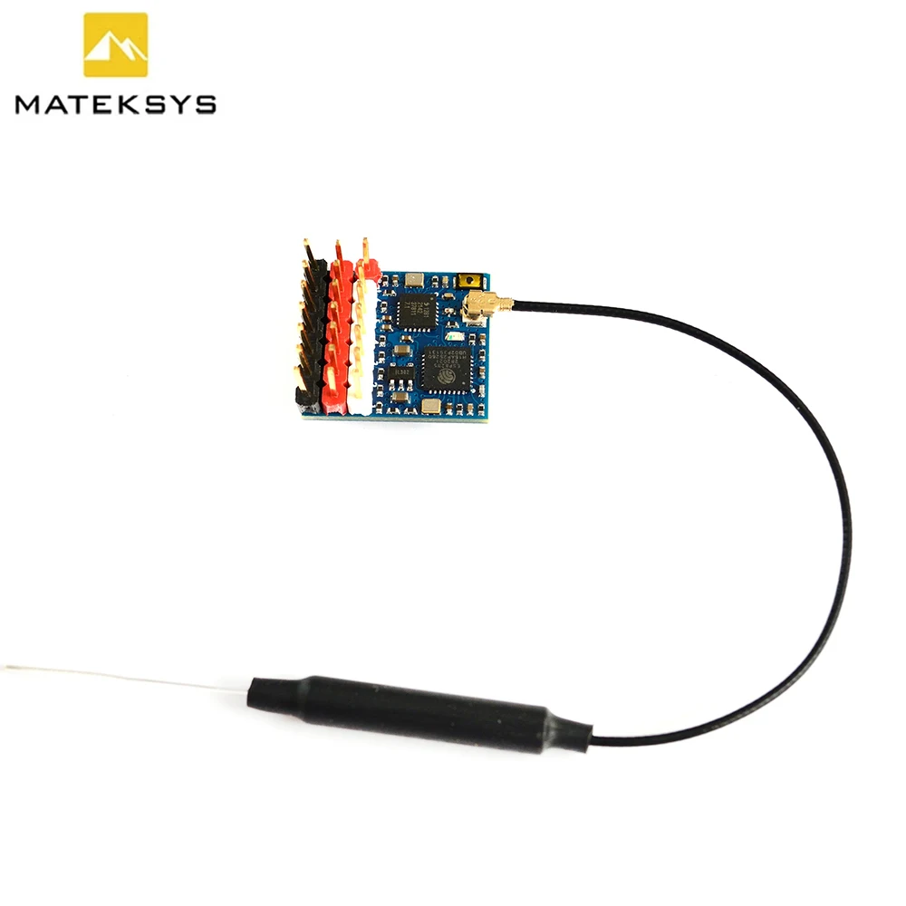 MATEK ELRS-R24-P6 R24-P6 EXPRESSLRS 2.4G 6CH PWM RECEIVER ExpressLRS 3.0 VBAT Voltage Sense for RC FPV Airplane Fixed-Wing Drone