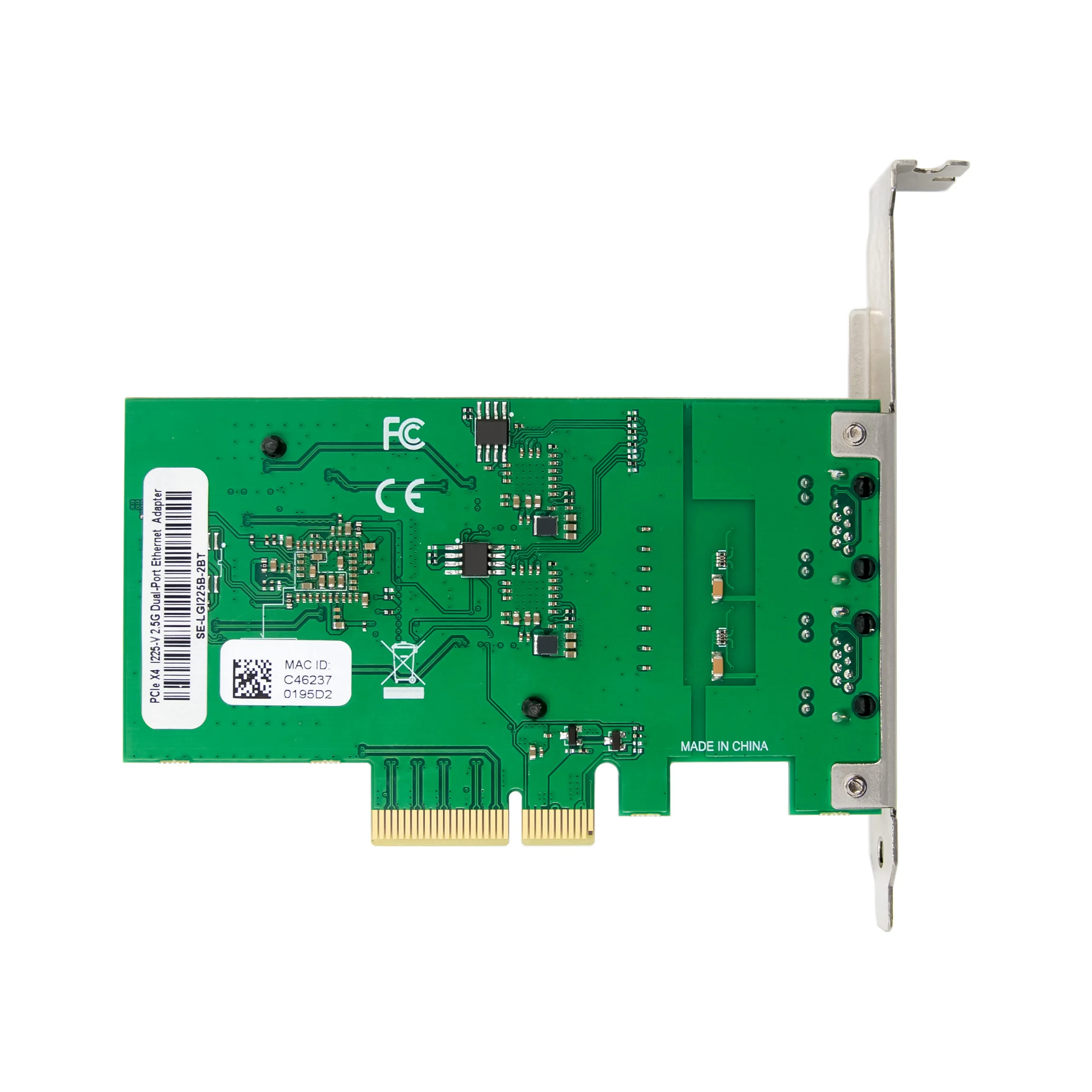 SUNWEIT ST7258 PCIe Dual Port 2.5G Ethernet NIC Intel I225-V Produto Externo em Estoque