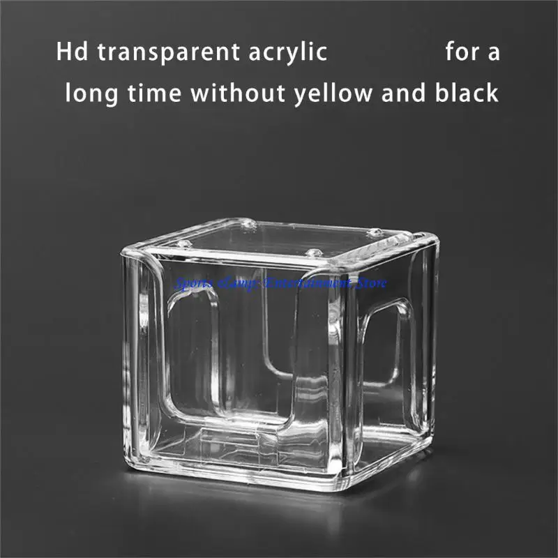 G7NF Billiard Chalk Storage Box Portable Acrylic Billiard Chalk Powder Box Enduring