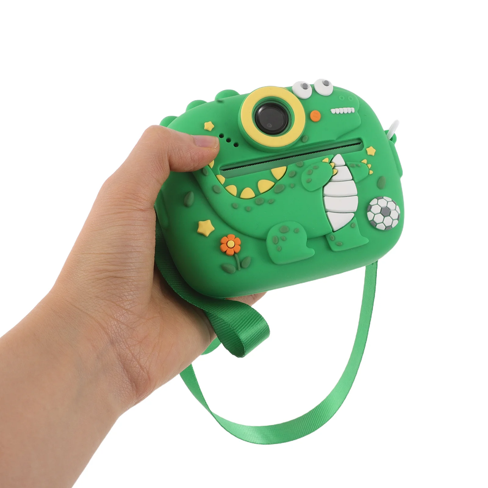 كاميرا رقمية للأطفال بعدسة مزدوجة وظيفة الطباعة الفورية صور عالية الوضوح تصميم قوي للتصوير الفوتوغرافي الإبداعي للأطفال الصغار