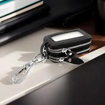 Custodia universale per chiavi auto con gancio in metallo, custodia per chiavi auto con telecomando, custodia per chiavi auto in pelle PU, custodia per portachiavi auto con telecomando 6 best sales Portachiavi bmw - №5