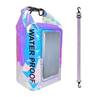 Waterproof Storage Bag Airtight 5L Waterproof Dry Bag Roll Top Duffle with Phone Case for Trekking Beach Boating Sailing Fishing