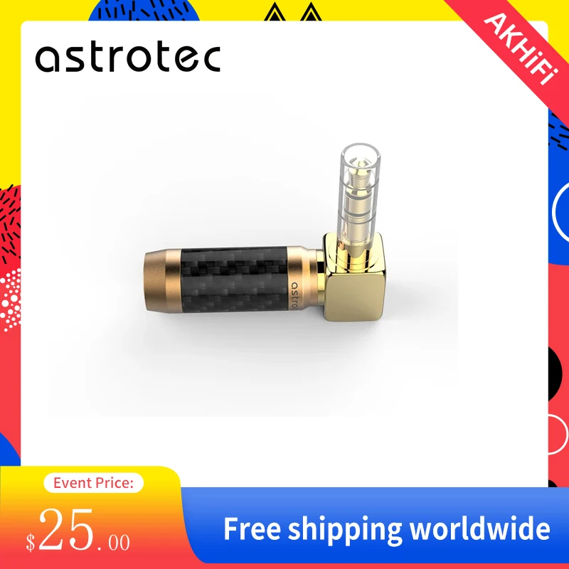 Astrotec Brand New Gold plated Brass 2.5mm 4 Pole Female to 3.5 mm 3 Pole /4.4 mm 5 Pole Male Universal Converter Adapter