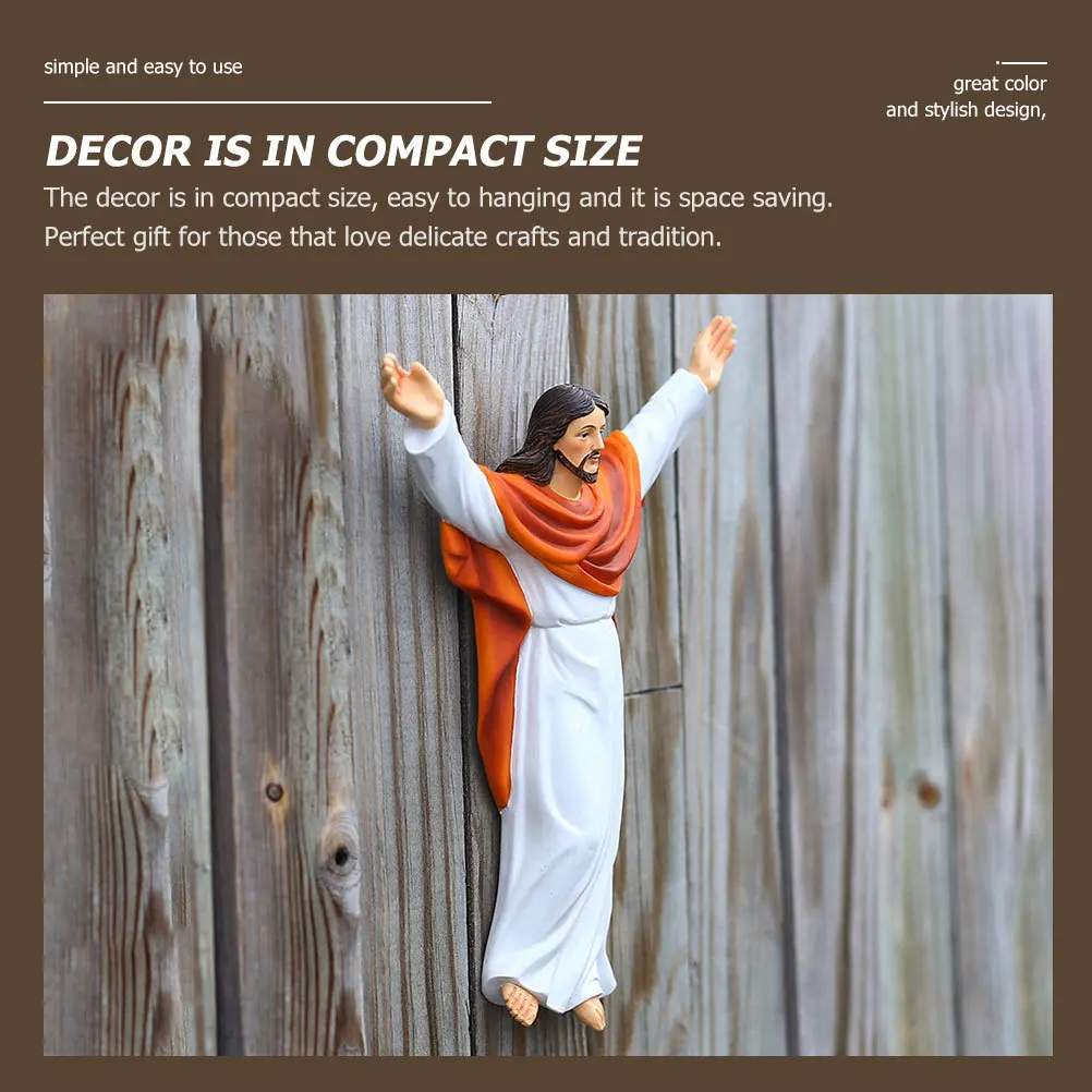 

Jesus Resin Hanging Statue Decor Religious Ornament for Home Church Resin Jesus Ornament Home Decor Religious Adornment