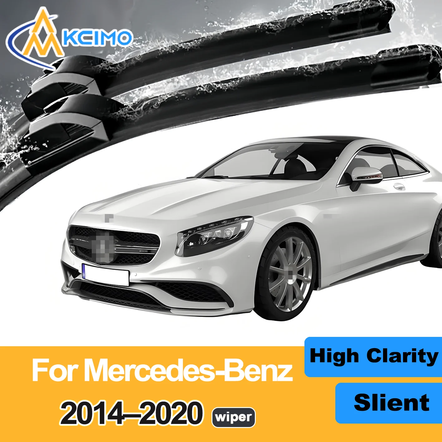 

2PCS New Wiper Blades for Mercedes-Benz S-Class W222 (Sedan) C217 (Coupé) A217 (Cabriolet) 2014-2020 Front Windshield Accessorie