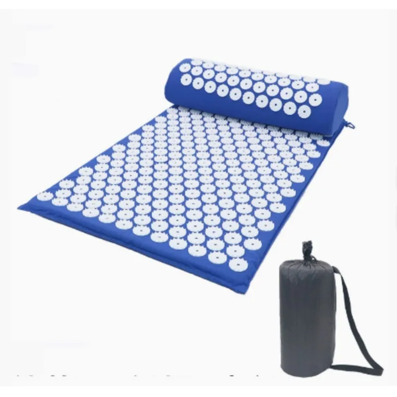 Lotus Spike Acupressure Mat Cushion Nature Linen Coconut Palm Back Neck Foot Massage Indoor Home Fitness Pillow Gym Mat Home