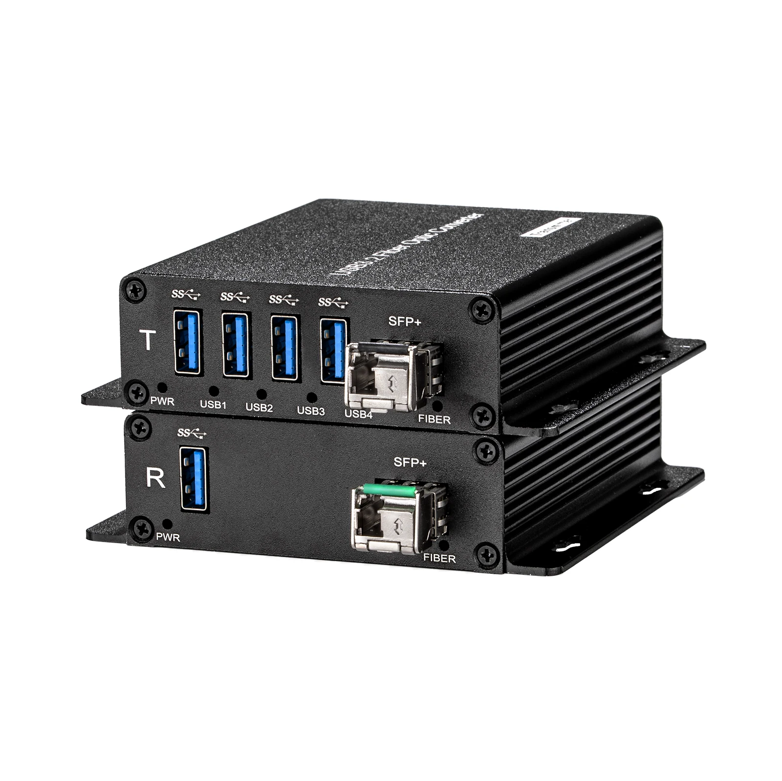 

single fiber single mode LC optical 250meters 4 ports USB 3.2 fiber optic converter