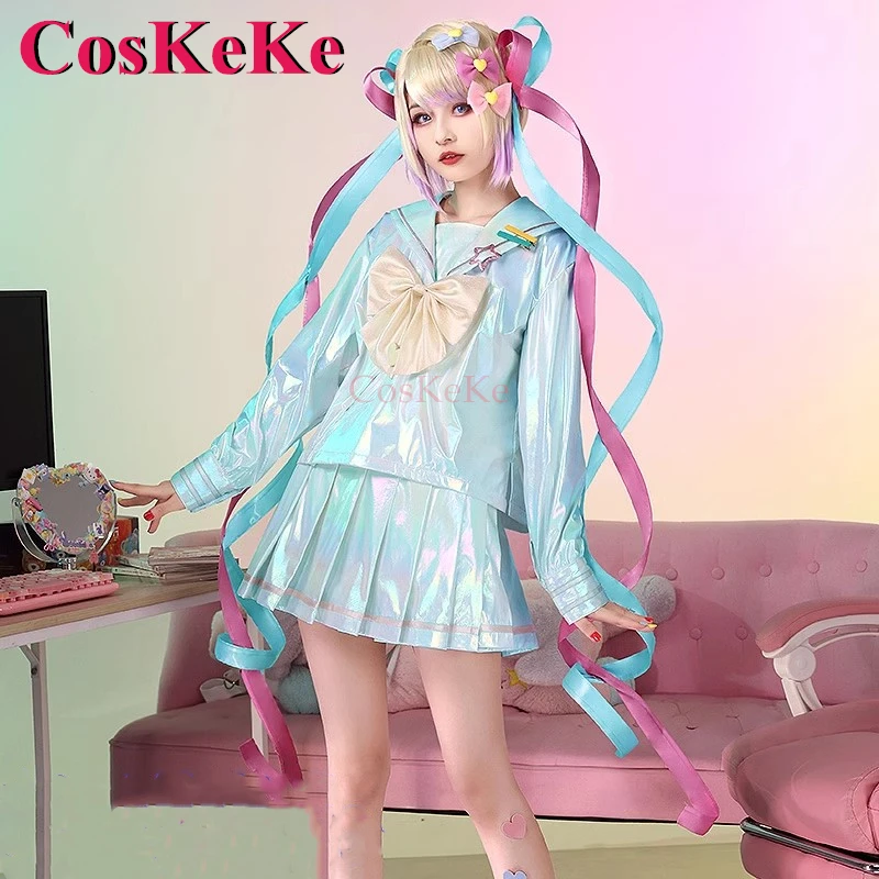 CosKeKe KAngel Cosplay Game NEEDY GIRL OVERDOSE Costume Gorgrous Elegant Uniform Dress Activity Party Role Play Clothing S-XL