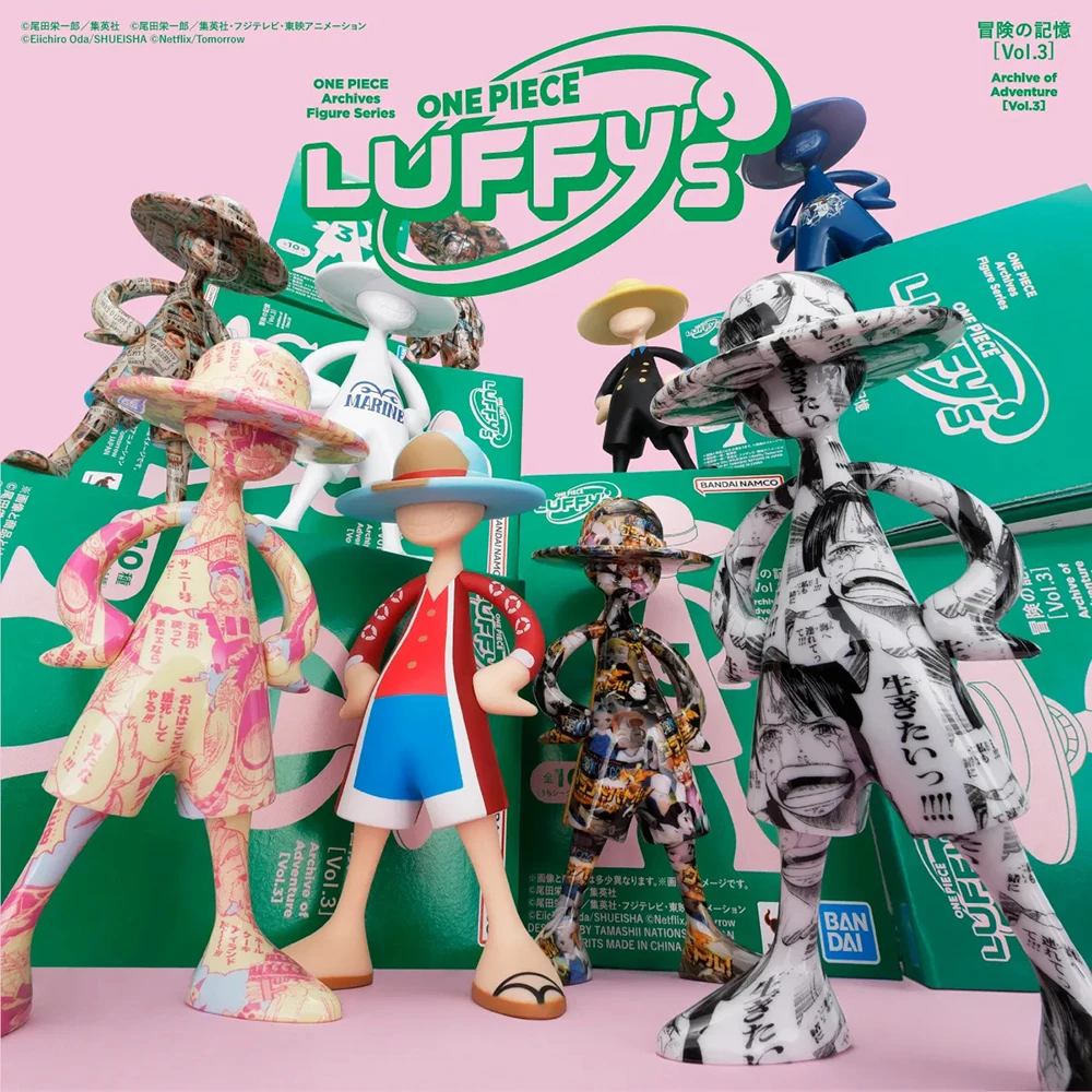 Official Bandai One Piece Luffy Adventure Memory Vol.1 Vol.2 Vol.3 Anime Action Figures Blind Box Collectible Model Toy Gift