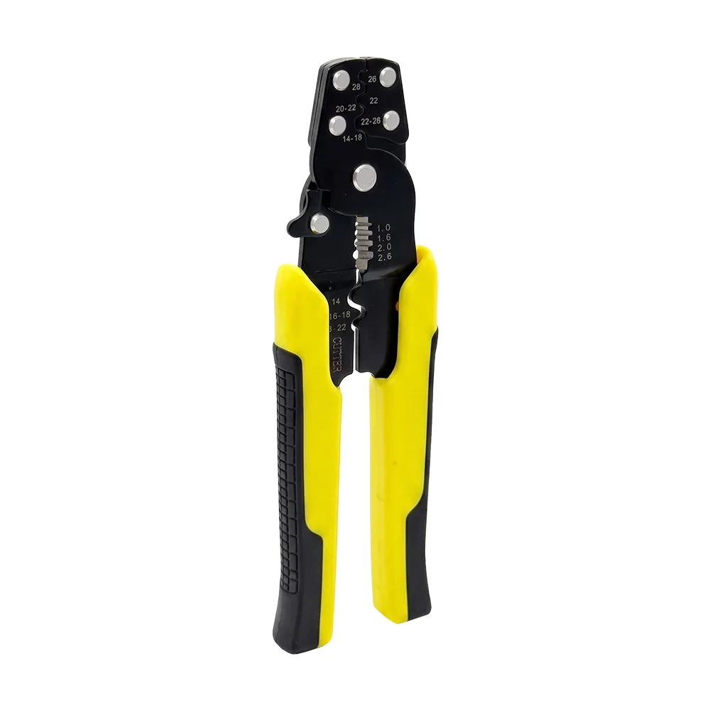 6inch Crimp Tool Crimper Plier Wire Crimpers Adjustable Crimping Range for Cutting and Pressing Cables