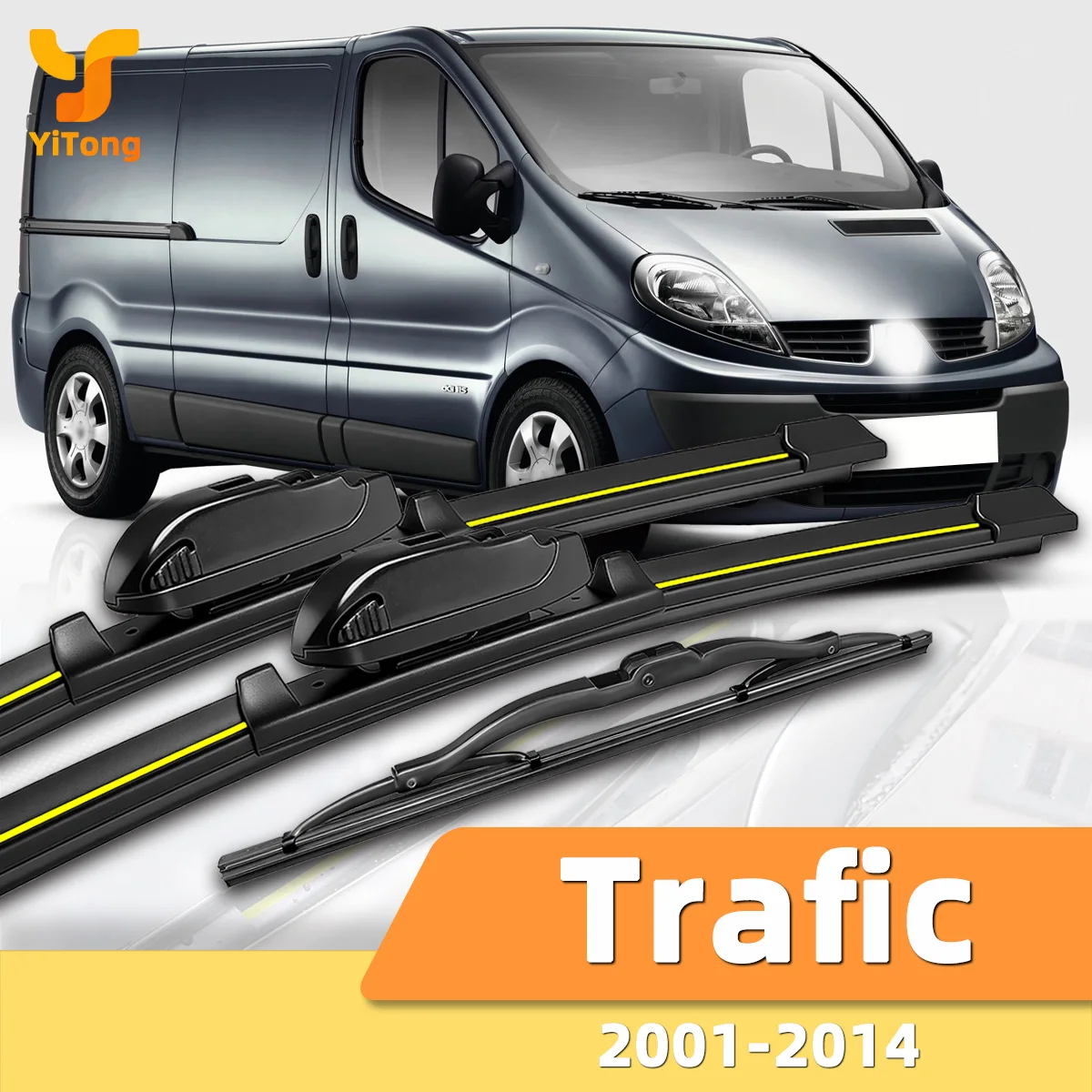 

Yitong Suitable For Renault Trafic 2001-2014 Front And Rear Windshield Wipers Durable Accessories For Windshields 2006 2008 2011