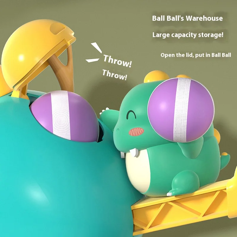 Crianças brinquedo arma pegajosa bola lançador dinossauro macio bala blaster pegajoso alvo tiro conjunto ao ar livre indoor crianças esportes jogo presente