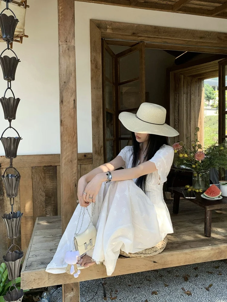 

Ele Embroidered ort Sve Top And Long Pants Two Piece Set Casual Summer Faion Women's Ensemble Cotton Comfortable