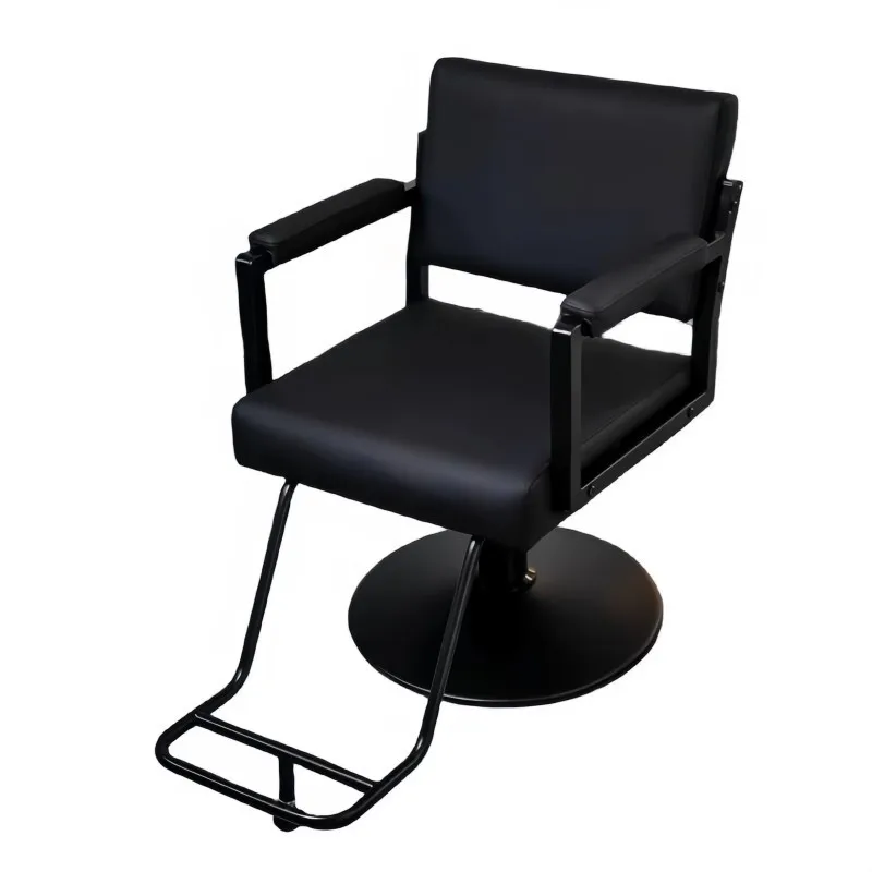 

-For Barber Shop Chair Hair Salon Special Hair Cutting Chair High-end Liftable New Hollow Simple Ha&