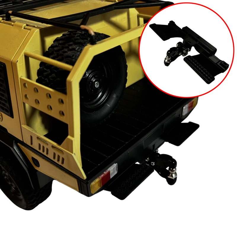 

1 шт. миниатюрная задняя педаль с металлическим крючком для рампы, имитация внедорожника, модифицированные аксессуары для масштаба 1/10, MN82T/82S, радиоуправляемый автомобиль