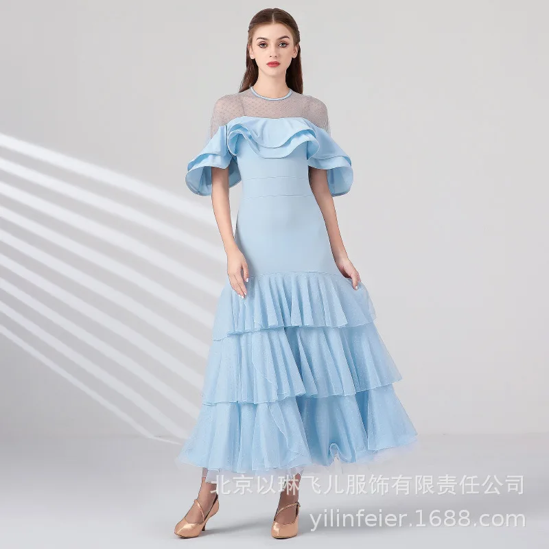 

Customized New Adult Modern Dance Dress MY870 National Standard Dance Dress Practice Clothes Social Dance Costumes Suit