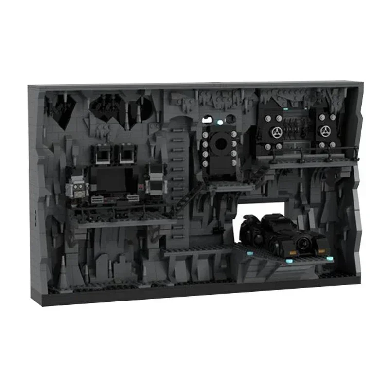 Populaire Hero Movie Model Moc Bouwstenen Shadowbox Batcave Technologie Modulaire Blokken Geschenken Kerst Speelgoed DIY Sets Montage