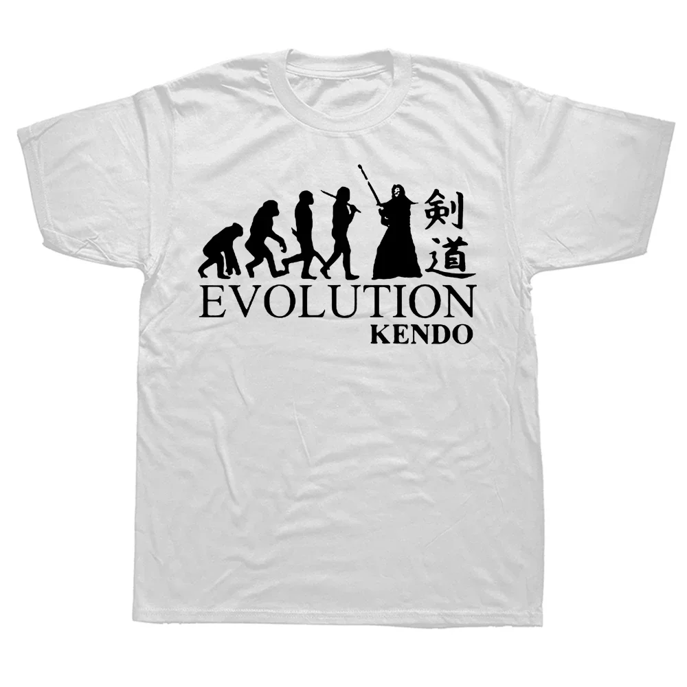 Novelty Kendo Evolution Japanese Kung Fu T Shirts Graphic Cotton Streetwear Short Sleeve Birthday Gifts Summer Style T-shirt