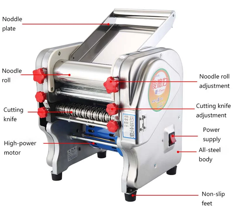 The Best and Cheapest Noodle Cutter Dough Rolling Machine Electric Pasta Maker
