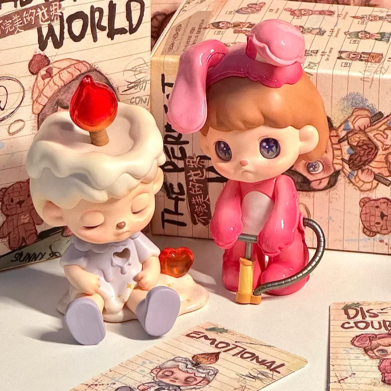 حقيقية Anmoo سلسلة العالم غير المثالي لطيف ألعاب شخصيات الحركة Kawaii شخصيات كرتونية صندوق أعمى دمى لعبة هدية لفتاة والأطفال