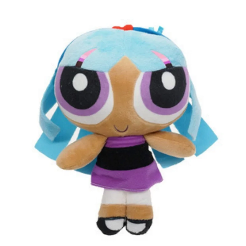 Cross-border 8-inch Cartoon Anime Merchandise Powerpuff Girls Plush Doll Blossom Bubbles Buttercup Soft Toy Children's Gift