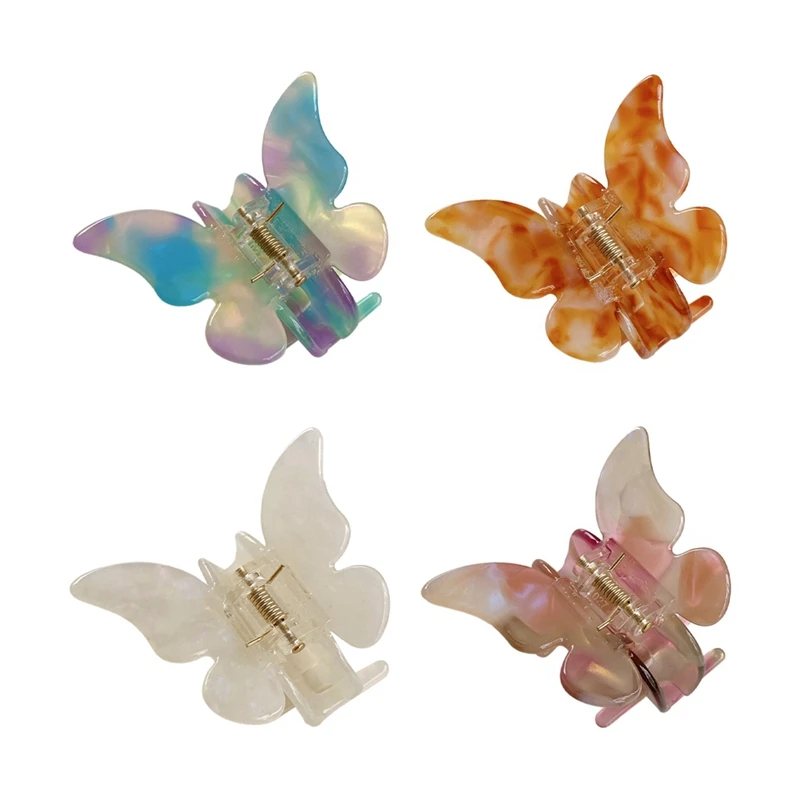 Butterfly Acetate Hair Clips Tortoise Barrettes Claw Clips Hair Jaw Clips For Women Girls