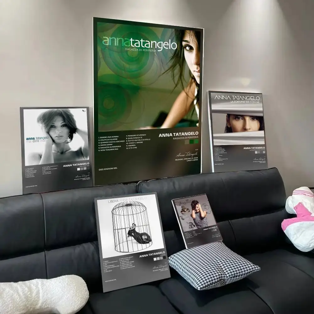 Singer A-Anna Tatangelo Poster Home Wall Decor Artwork Prints for Living Room Bedroom Apartment Decoration