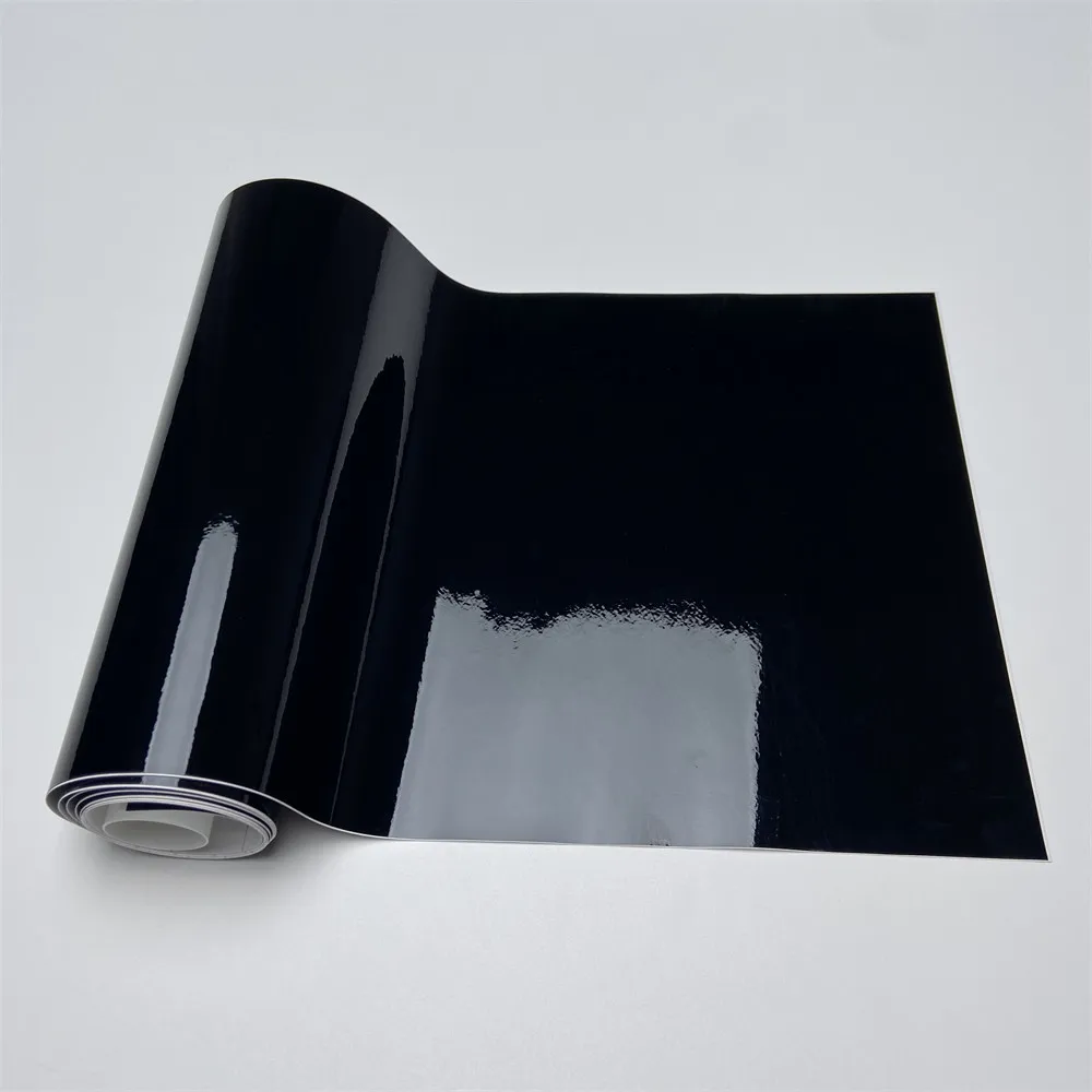 

Black Glossy Car Sun Visor Strip Front Windshield Sunshade Strip Fly Eye Stickers Window Film