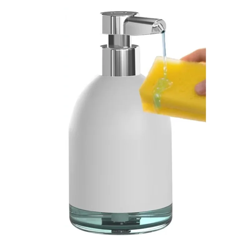 

PZHI-Kitchen Detergent Dispenser Countertop Automatic Sensor Hand Soap Dispenser Laundry Detergent White Gel