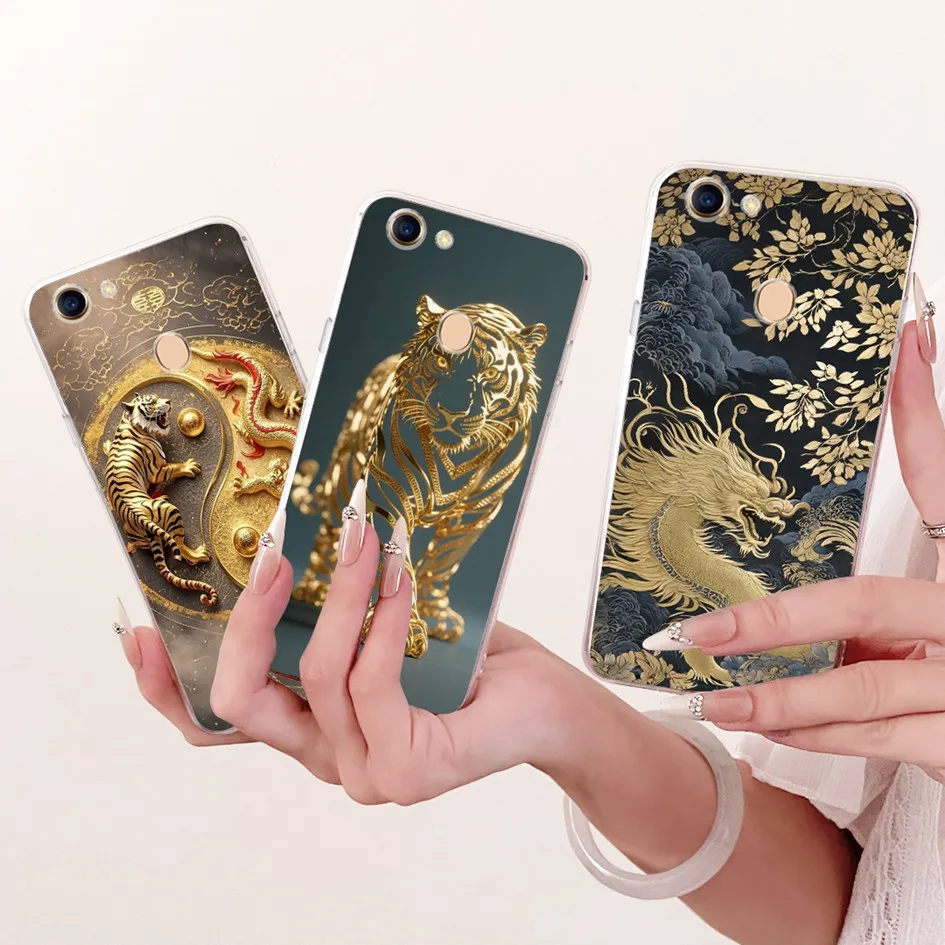 Чехол для OPPO F5 F7 F9 Pro, роскошный прозрачный чехол с рисунком дракона, прозрачная задняя крышка с рисунком в стиле мультфильма для OPPO F5 Youth CPH1725 OPPOF5 OPPOF7, защитный чехол