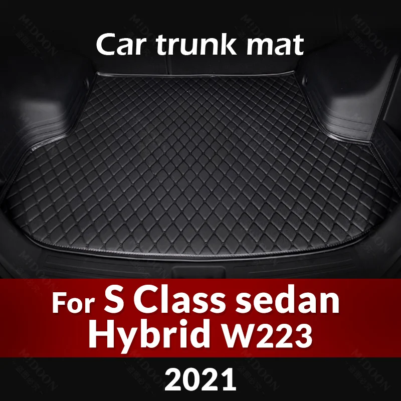 Car Trunk Mat For Mercedes S Class sedan Hybrid W223 2021 Custom Car Accessories Auto Interior Decoration