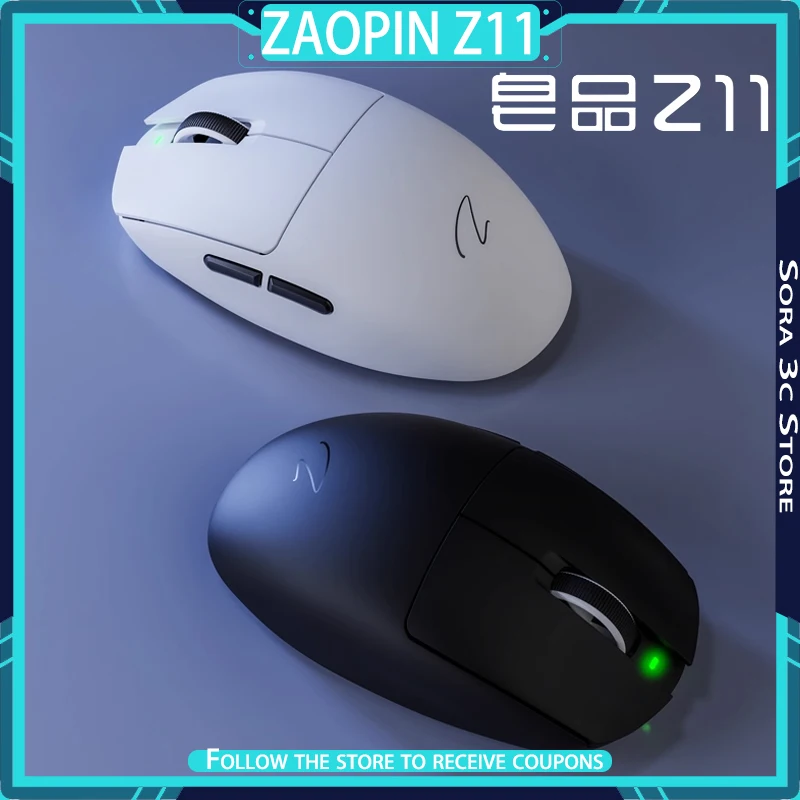 

ZAOPIN Z11 Pro Wireless Mouse Bluetooth Tri Mode PAW3311/3395 Lightweight Ergonomics Office Gaming Mouse Computer Accessories