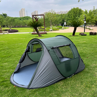 A pop-up tent for family travel for 4 people, waterproof camping boat tent, portable outdoor tent camping and hiking trips