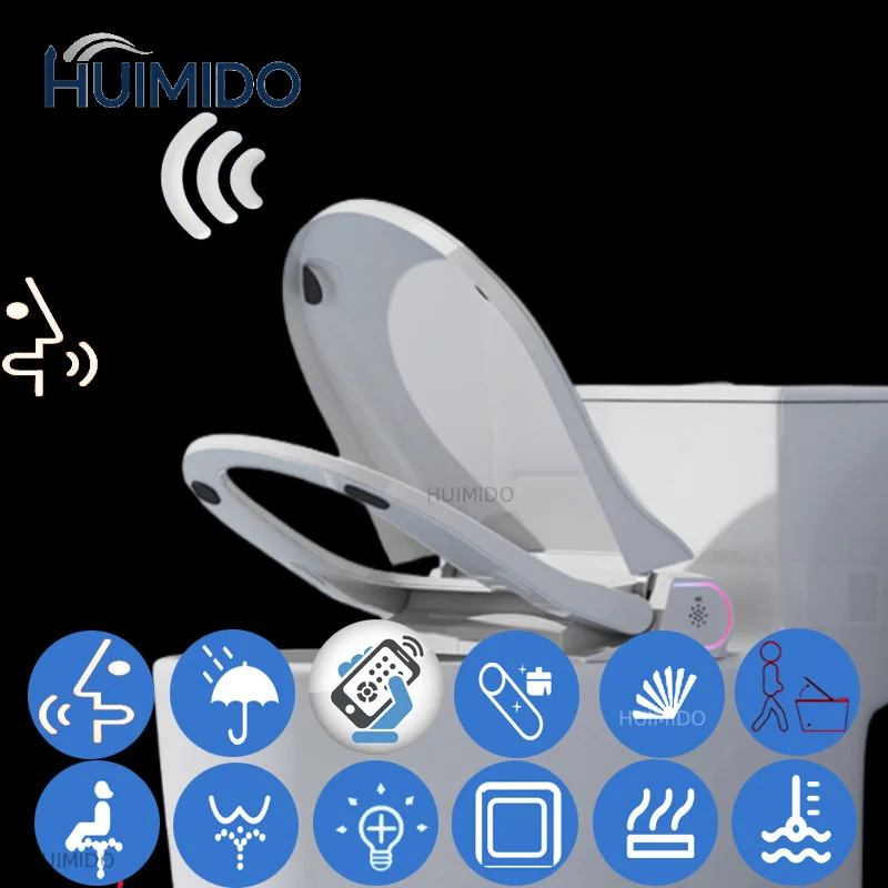 AI Voice Digital Toilette Japonais Ouverture Auto Flip Toilet Seat Bidet Cleaner App Cuvette WC Japonaise Electrique Smart Lid