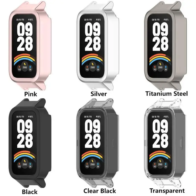 PC Hollow Case for Xiaomi Mi Band 9 Active Redmi Band 3 SmartWatch Protective Redmi Band3 Cover for Mi Band9 Active Accessorie