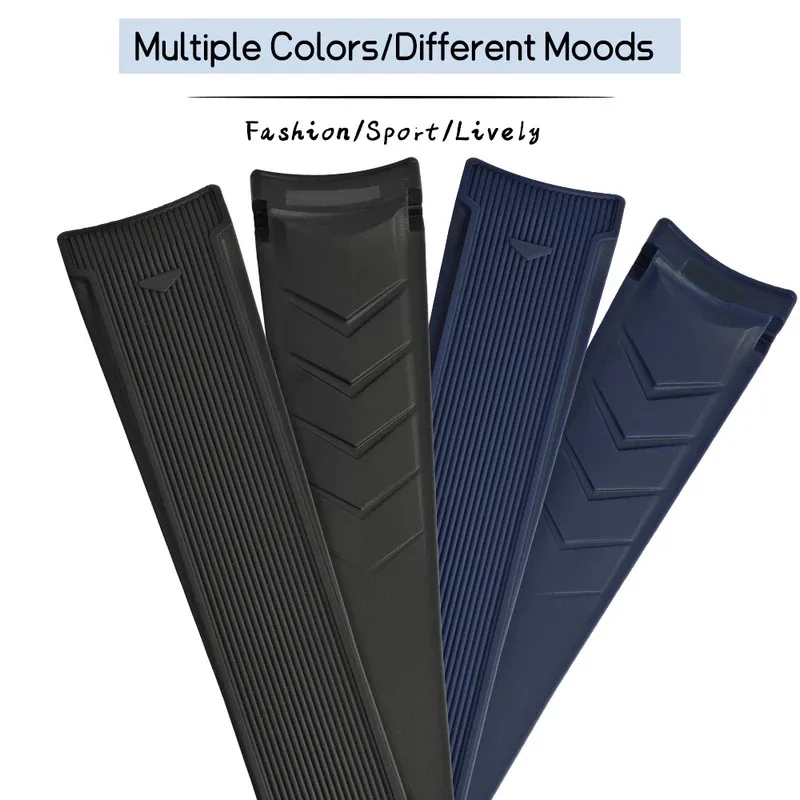 Natural Rubber Watch Strap 21mm 22mm for TAG HEUER 43mm WAY Aquaracer Calibre 5 300 500 41mm 20mm Waterproof Silicone Watchband