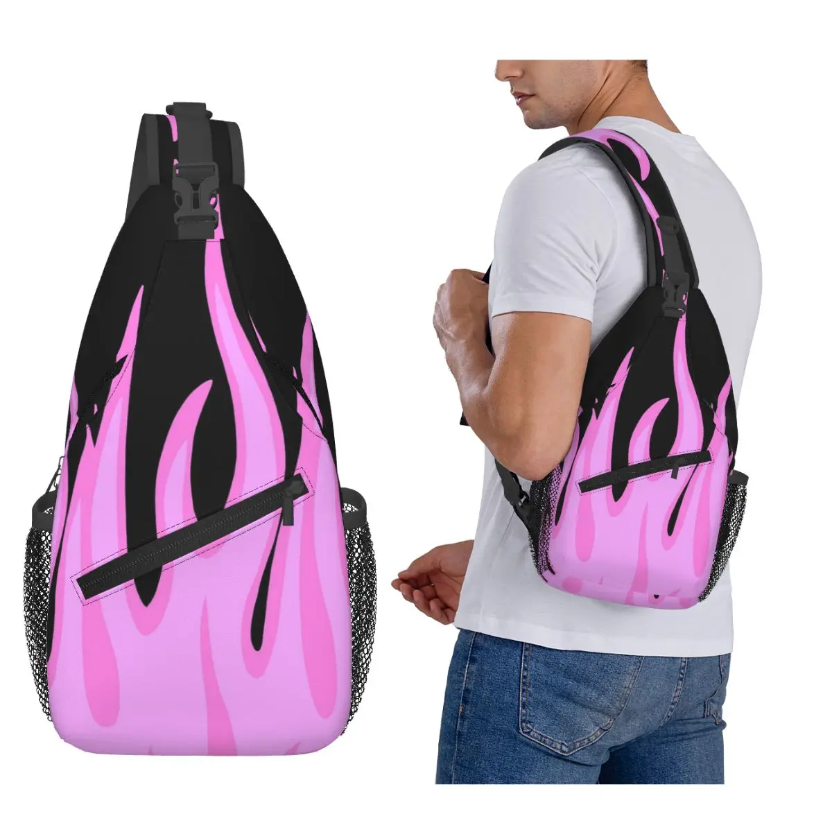 

Большой огонь, пламя, горящее пламя, нагрудная сумка, мужской рюкзак на слинге, рюкзак через плечо, нагрудная сумка, дорожный походный рюкзак, сумка на плечо