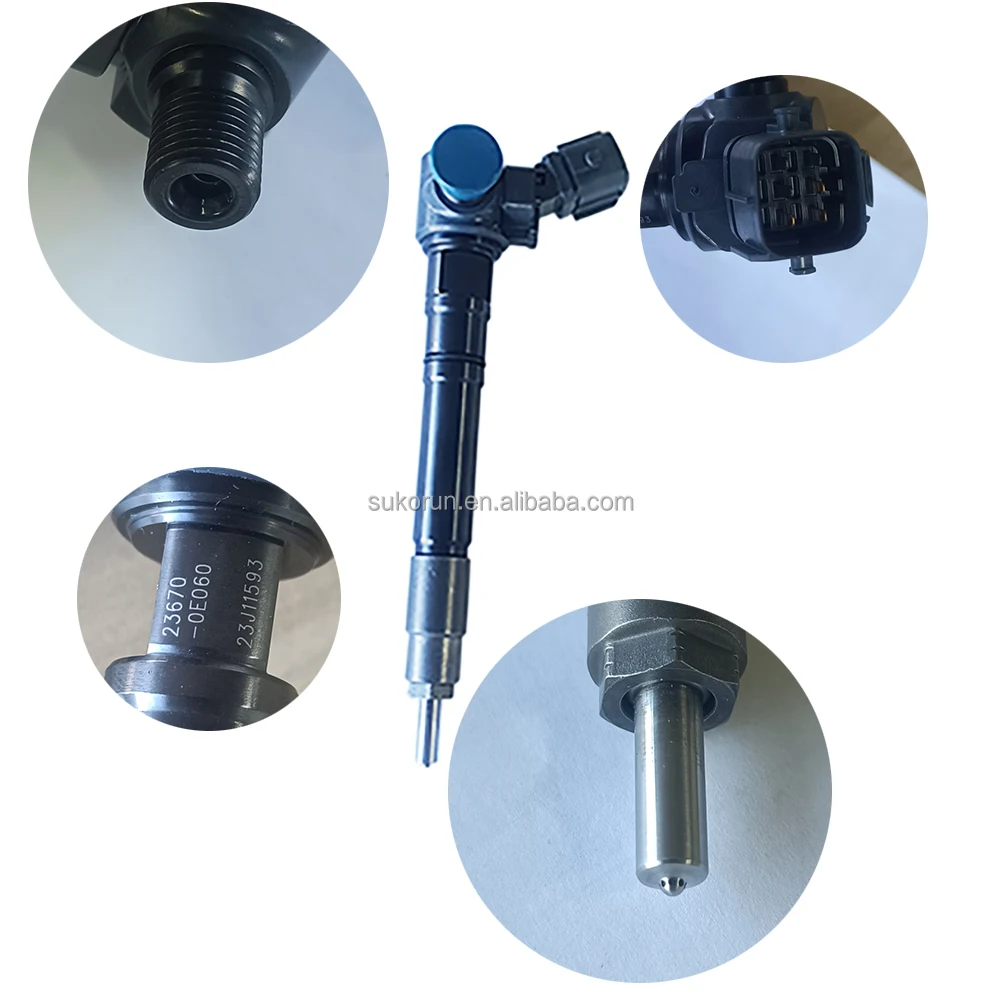 High Quality  Common Rail  Fuel engine Injector assembly For  1GD-FTV Hilux inyectores Fortuner Innova 2.8 Ltr