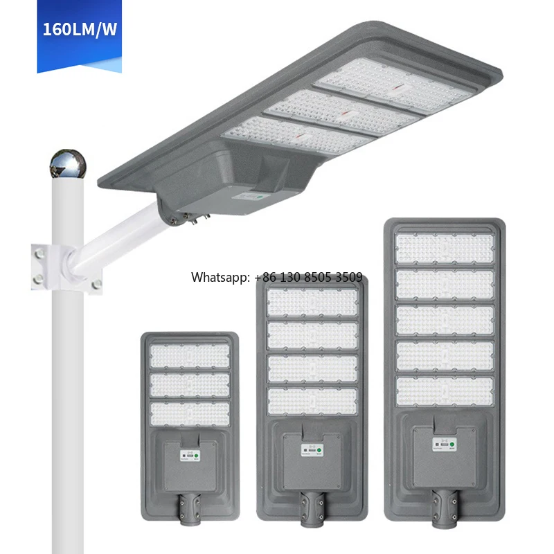 High Lumen Waterproof Solar LED Street Light 160LM/W All in One Solar Street Light 300w 400w 500w Solar Street Light for Project