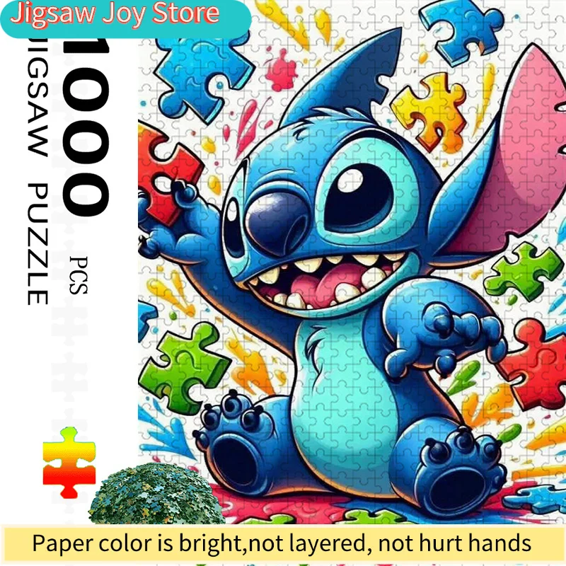 1000pcs Large Jigsaw Puzzle Suitable for s & - -Scratch Puzzle Pieces, Challenging & Fun Family Activity Game with Vibrant Sti