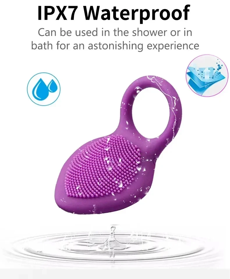 Vibrating Penis Ring For Couples Clitoral And G-spot Stimulator_voghion.com