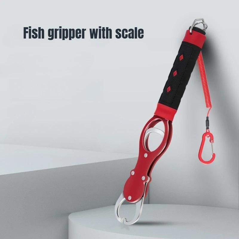 

Lloy Fishing Lip Gripper Рыболовные плоскогубцы Ручная ручка Портативный захват с крючком со шкалой Рыболовные аксессуары со шкалой